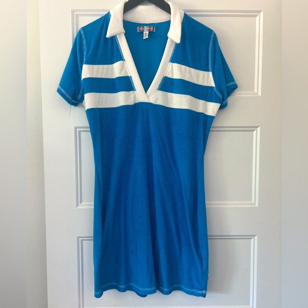 Urban Outfitters Sporty chic cotton terry polo mini dress XL